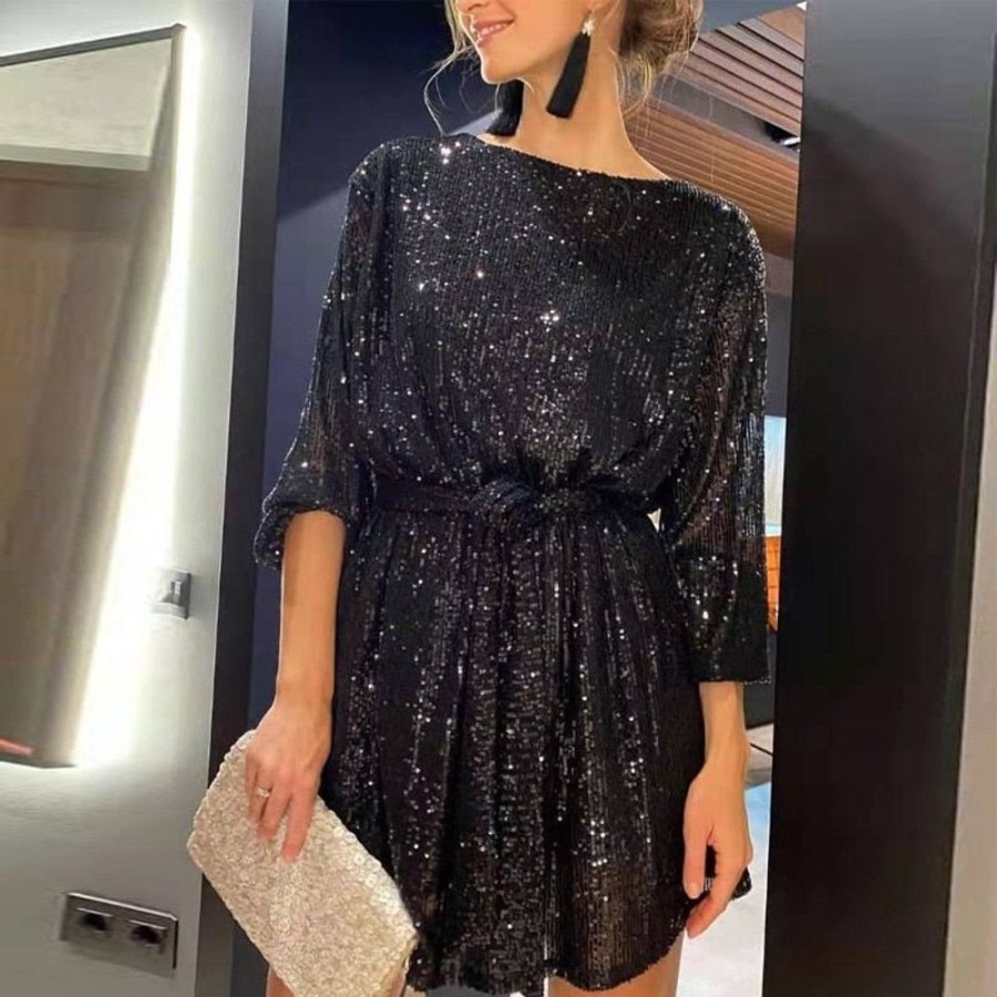 WOLFF Lockere Kleider | Wolf Lockeres Mini Partykleid