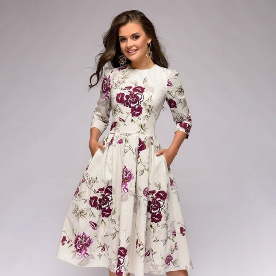 WOLFF Lange Kleider | Retrozo Ein Edles, Mittellanges Kleid