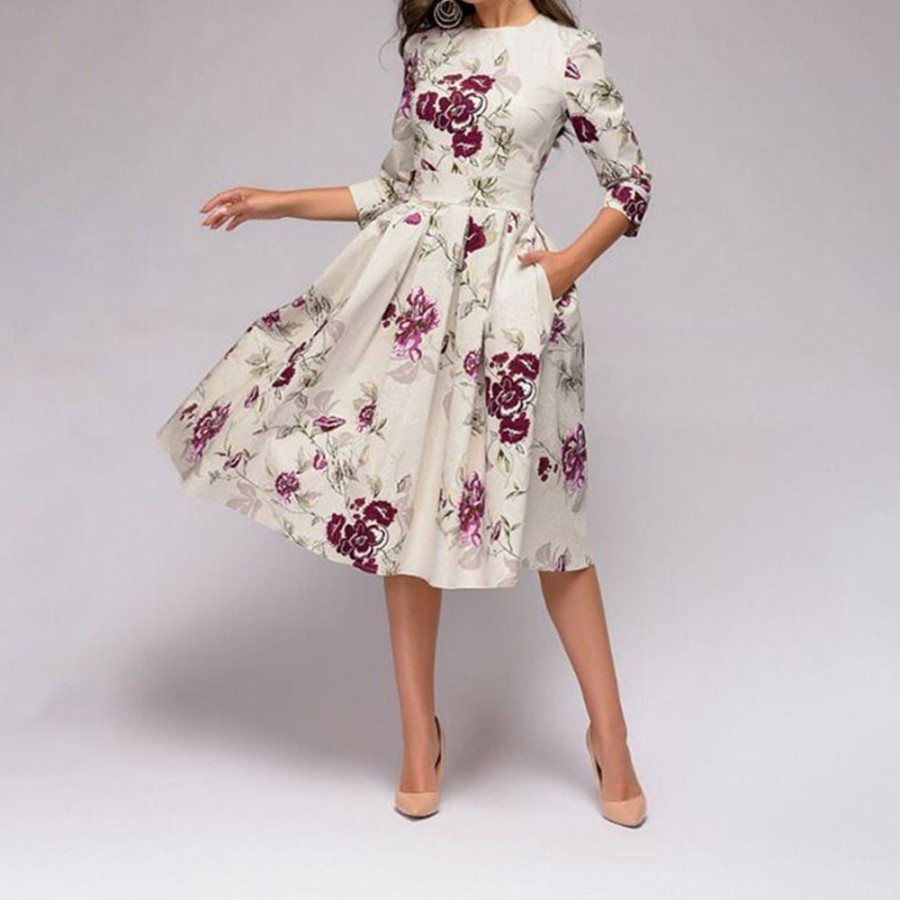 WOLFF Lange Kleider | Retrozo Ein Edles, Mittellanges Kleid