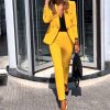 WOLFF Tops | Wolff Teiliges Set Blazer-Hose