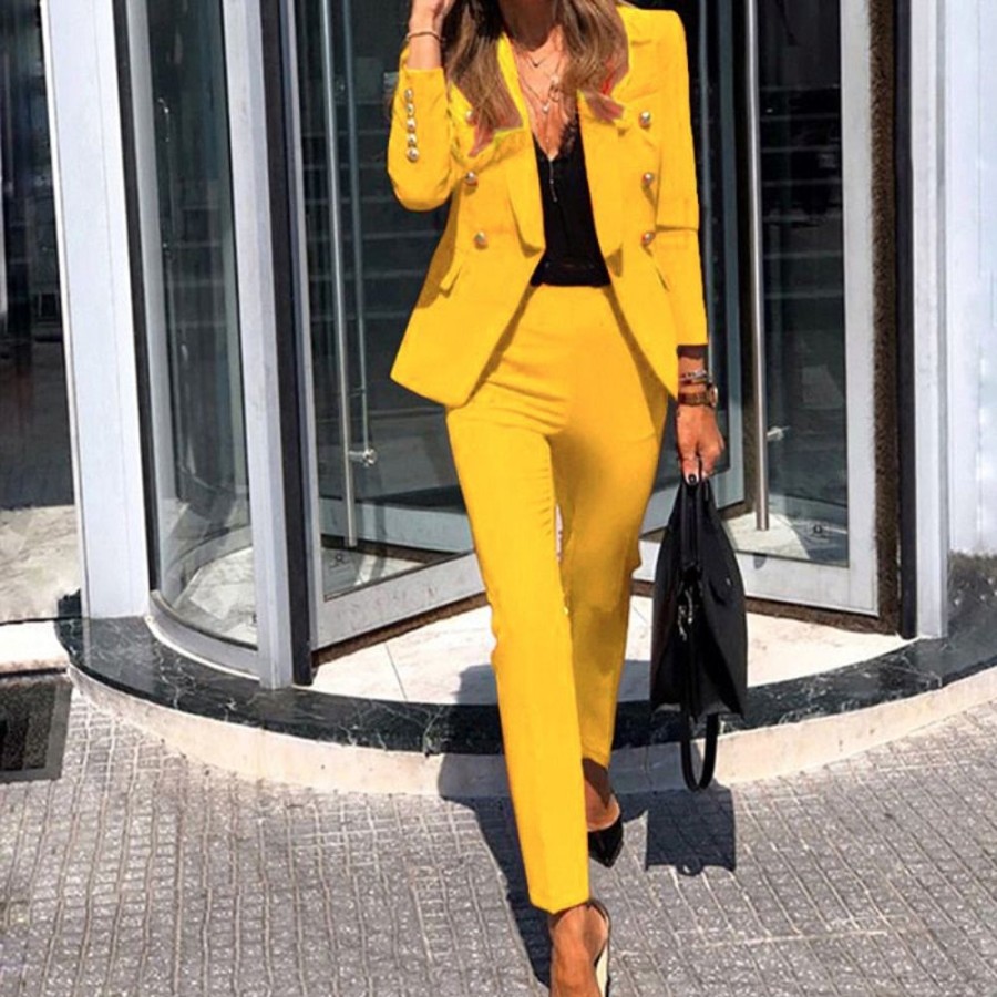 WOLFF Tops | Wolff Teiliges Set Blazer-Hose
