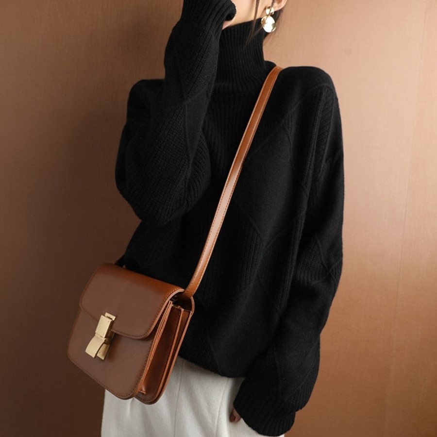 WOLFF Tops | Wolff Pullover Mit Rollkragen