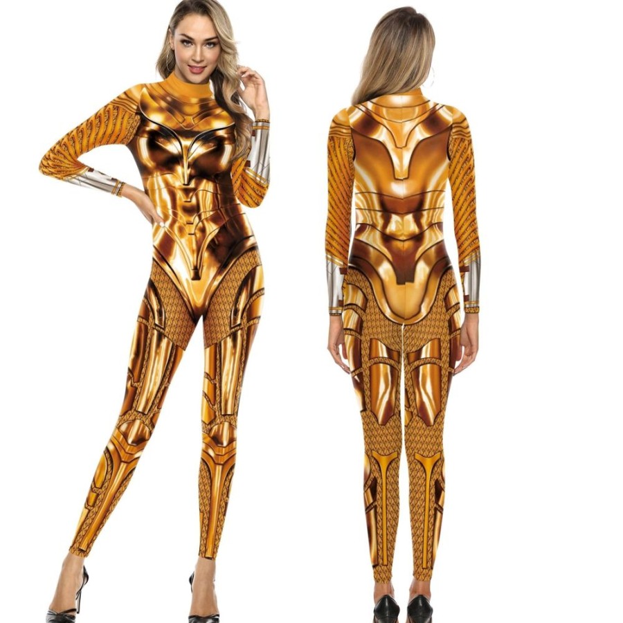 WOLFF Party-Outfits | Wolf Bedruckter Langarm-Overall