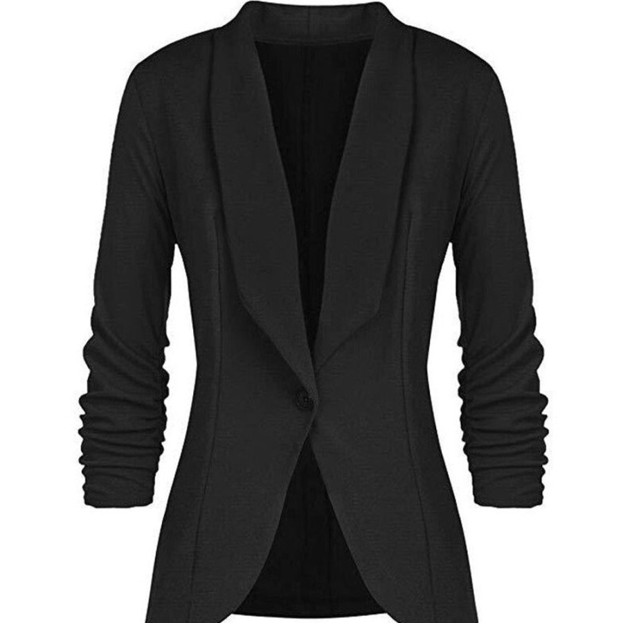 WOLFF Lange Jacken | Wolf Langarmelige Blazerjacke