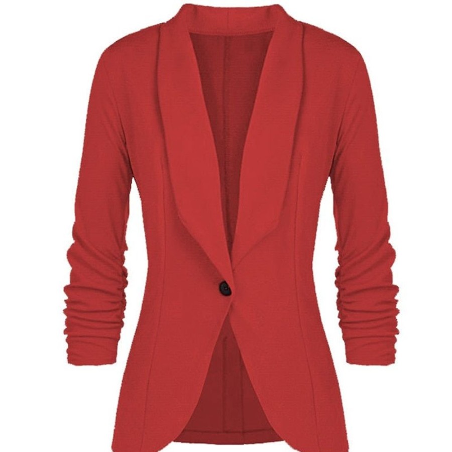 WOLFF Lange Jacken | Wolf Langarmelige Blazerjacke