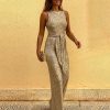 WOLFF Einteiler Outfits | Loiry - Einfarbiger Glitzer Jumpsuit