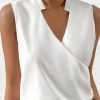 WOLFF Tops | Wolf Elegantes Armelloses Einfarbiges Top