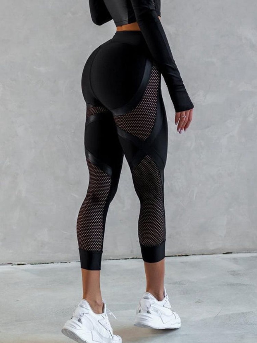 WOLFF Leggings | Wolff | Trendy Female Pu Netz High-Rise
