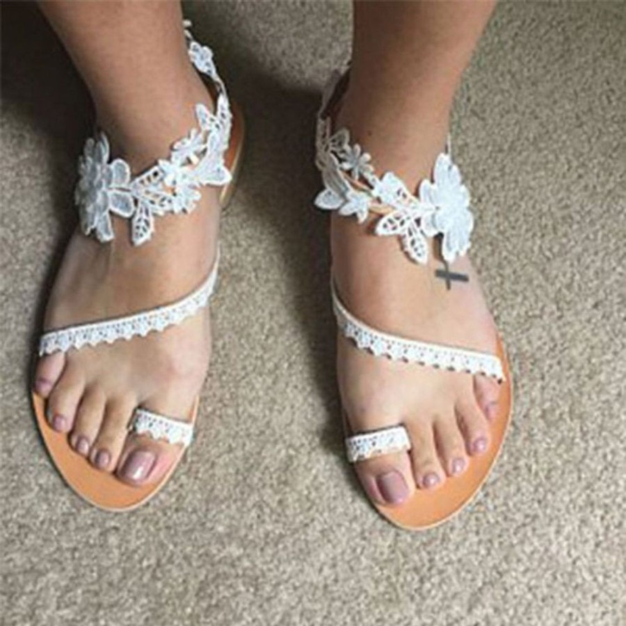 WOLFF Slipper | Wolf Frauen Grose Grose Spitze Blumenmuster Hausschuhe