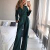 WOLFF Einteiler Outfits | Wolf Langarmeliger Jumpsuit Mit Schmaler Passform Fur Frauen