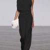 WOLFF Lockere Kleider | Wolff Damen Overall Mit Rundhalsausschnitt, Armellos Und Weitem Bein