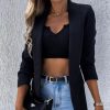 WOLFF Lange Jacken | Wolf Langarmelige Schlanke Blazer