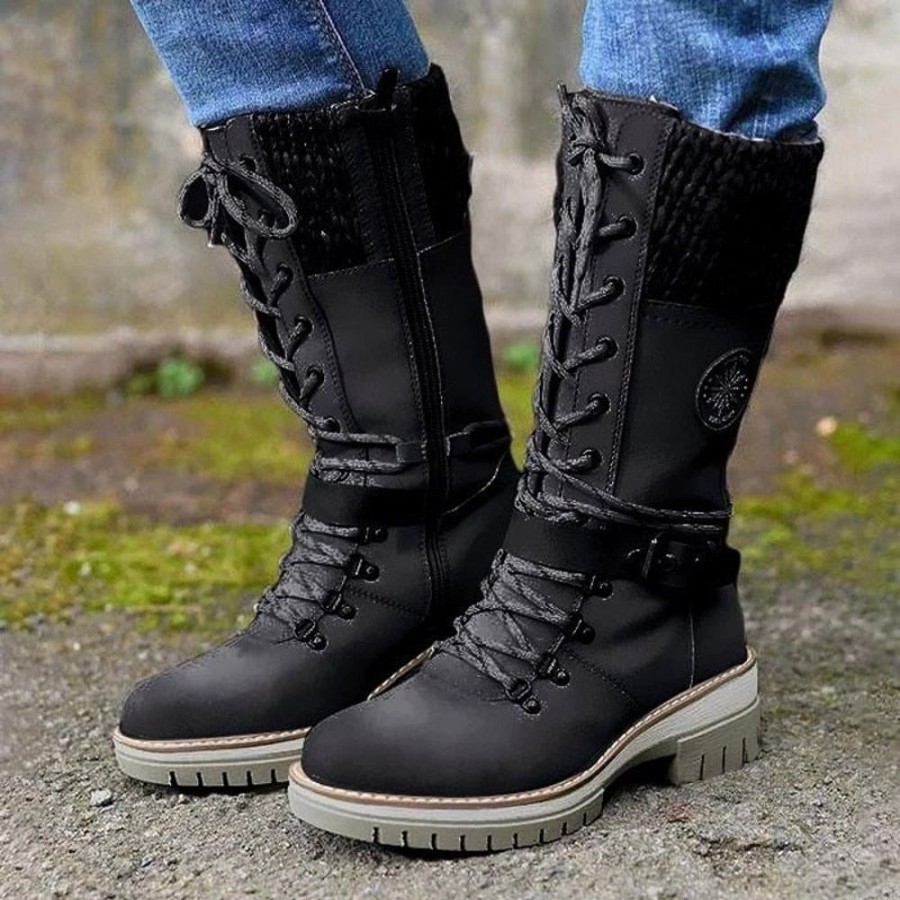 WOLFF Hohe Stiefel | Bootlix - Bequeme Damenstiefel Mit Rutschfester Sohle