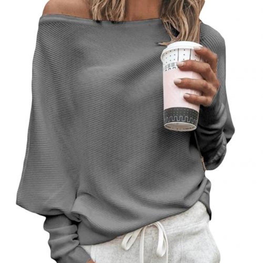 WOLFF Sweatshirts/Pullover | Wolff Sexy Schulterfreier Pullover