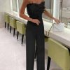 WOLFF Einteiler Outfits | Padana - Eleganter Jumpsuit Mit Federtop