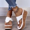 WOLFF Slipper | Nava - Zehensandalen Mit Korkabsatz