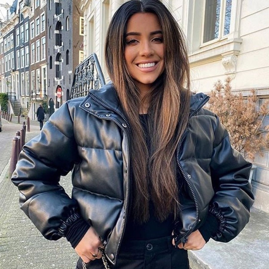 WOLFF Kurze Jacken | Hovis - Damen-Steppjacke Aus Wasserabweisendem Leder