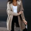 WOLFF Lange Jacken | Velovit - Patchwork Lassiger Pullover Mit Kapuze Strickjacke